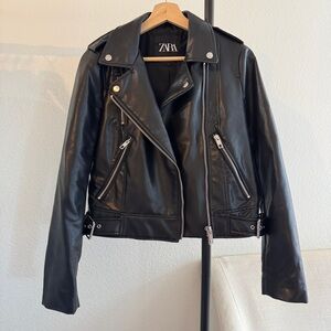 Zara leather jacket